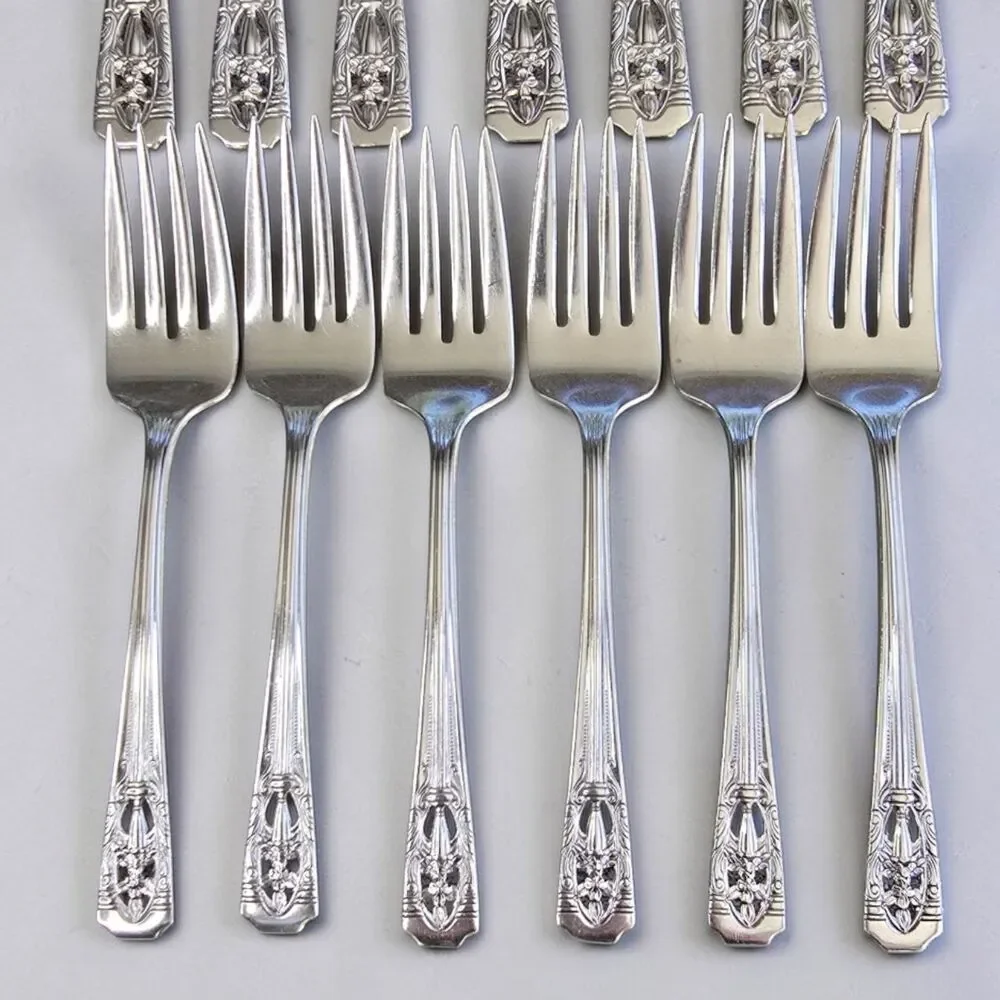 42 Pc Wallace Filigree Harmony House Plate AA+ Flatware Utensils | Service for 6